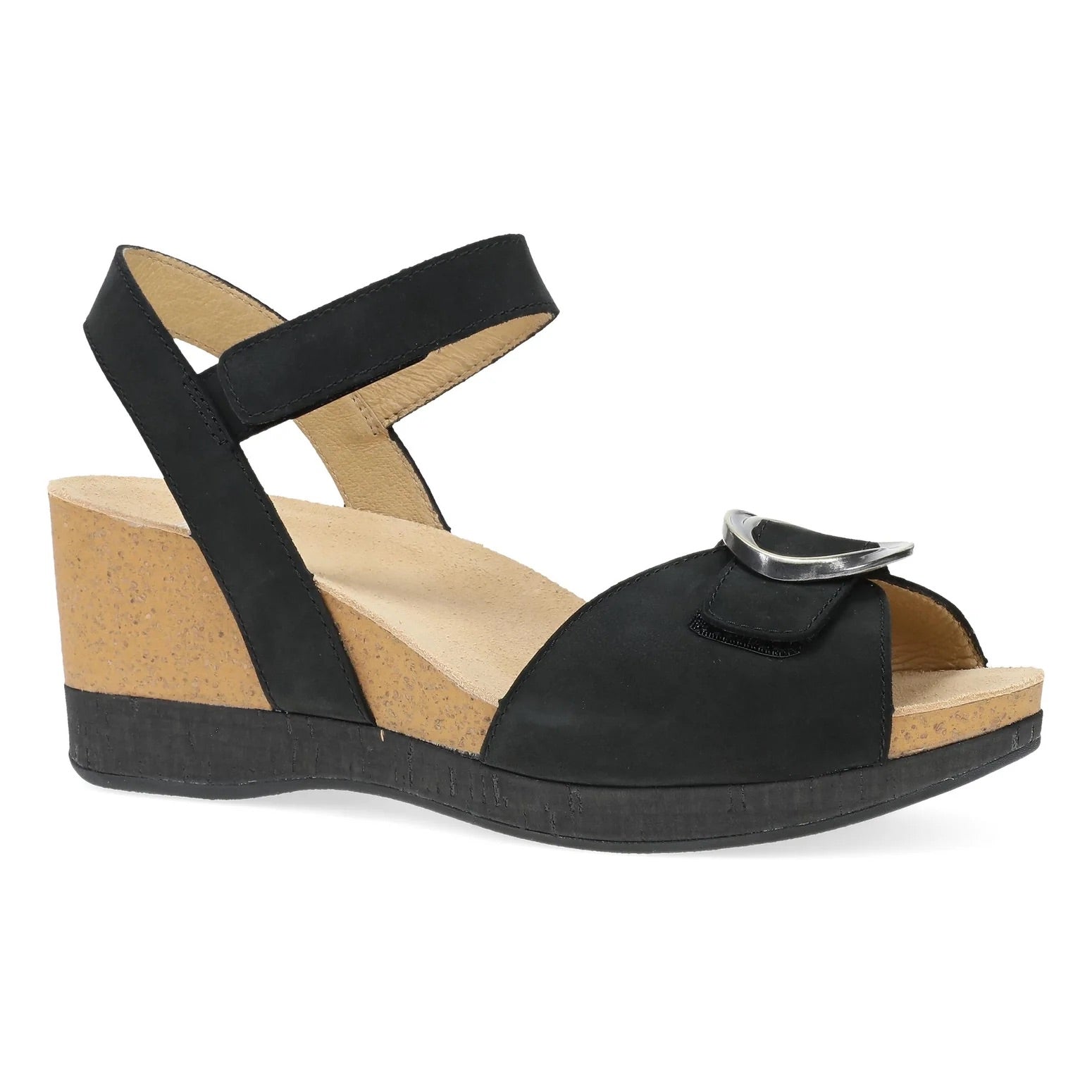 Stella (Black Milled Nubuck) side