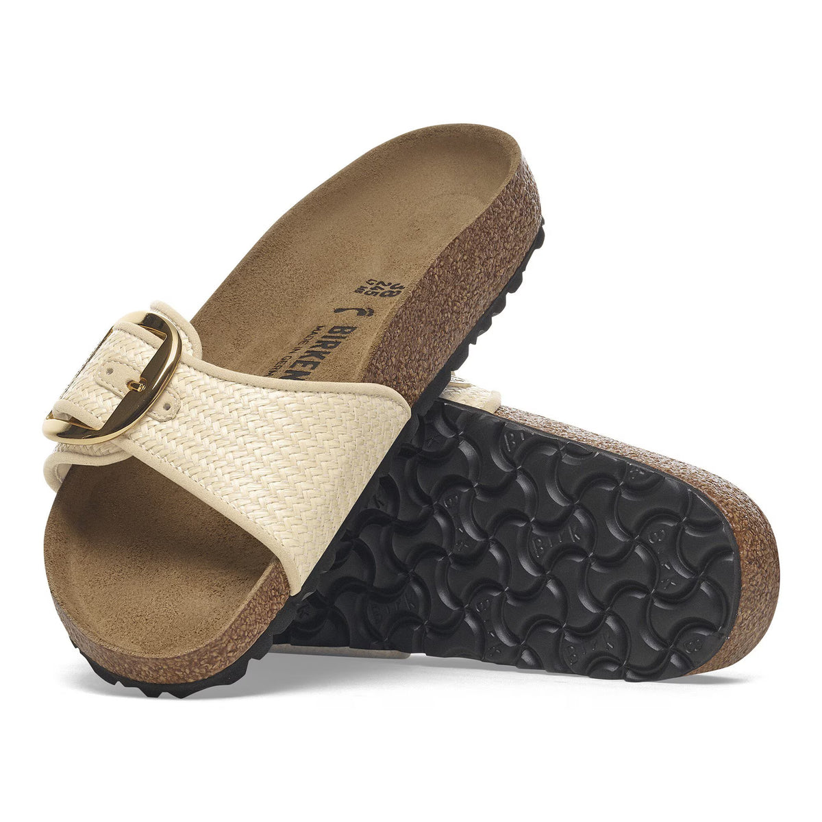 Madrid Big Buckle (Raffia Natural) sole