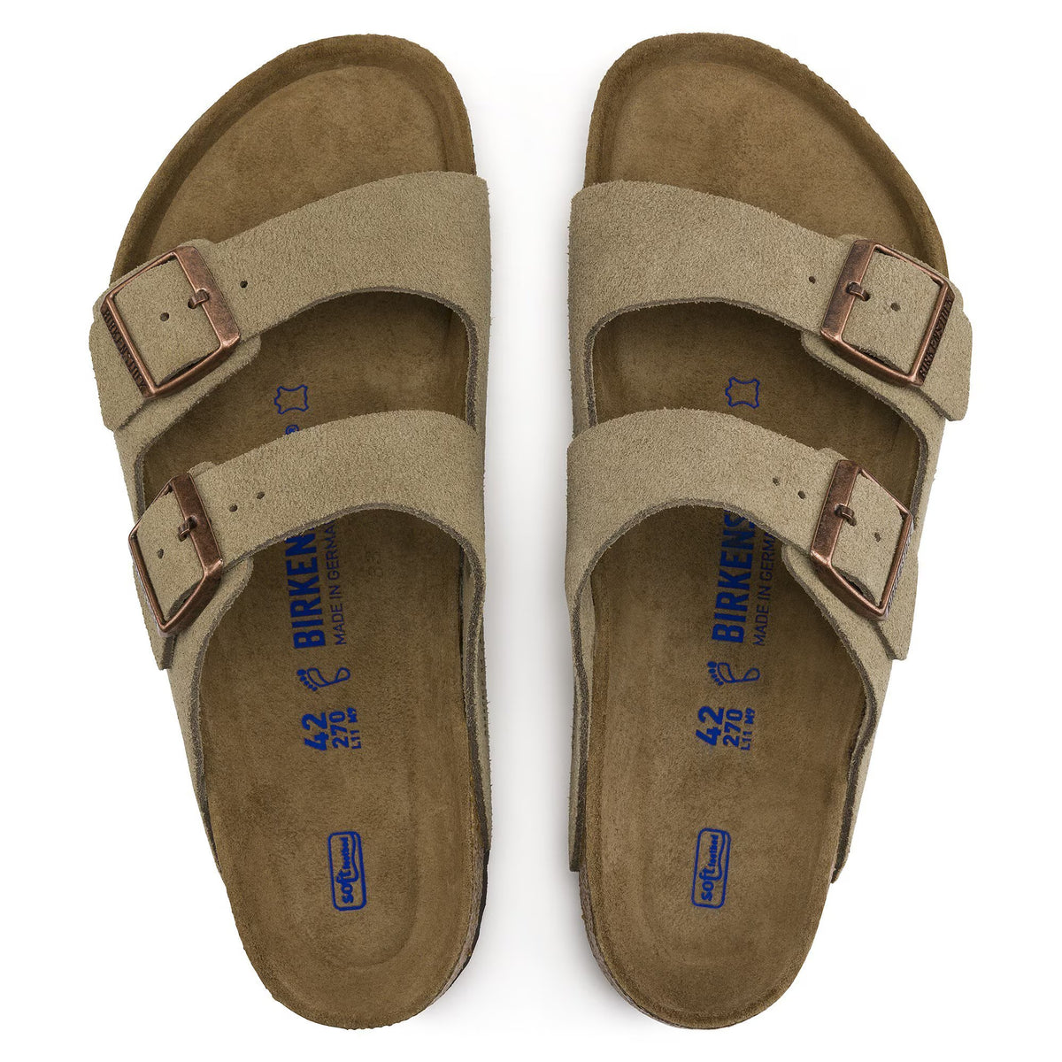 Arizona Soft Footbed (Taupe Suede) top