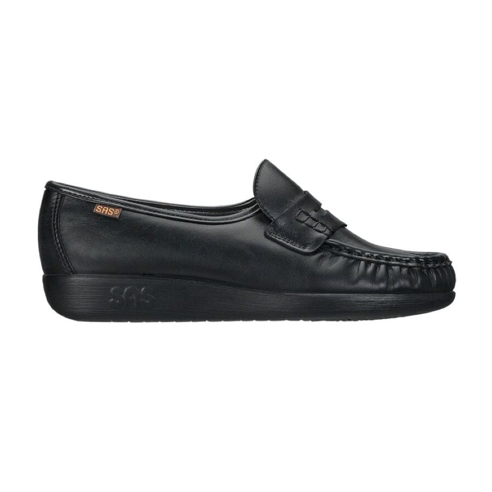 SAS Classic moccasin slip-on in Black