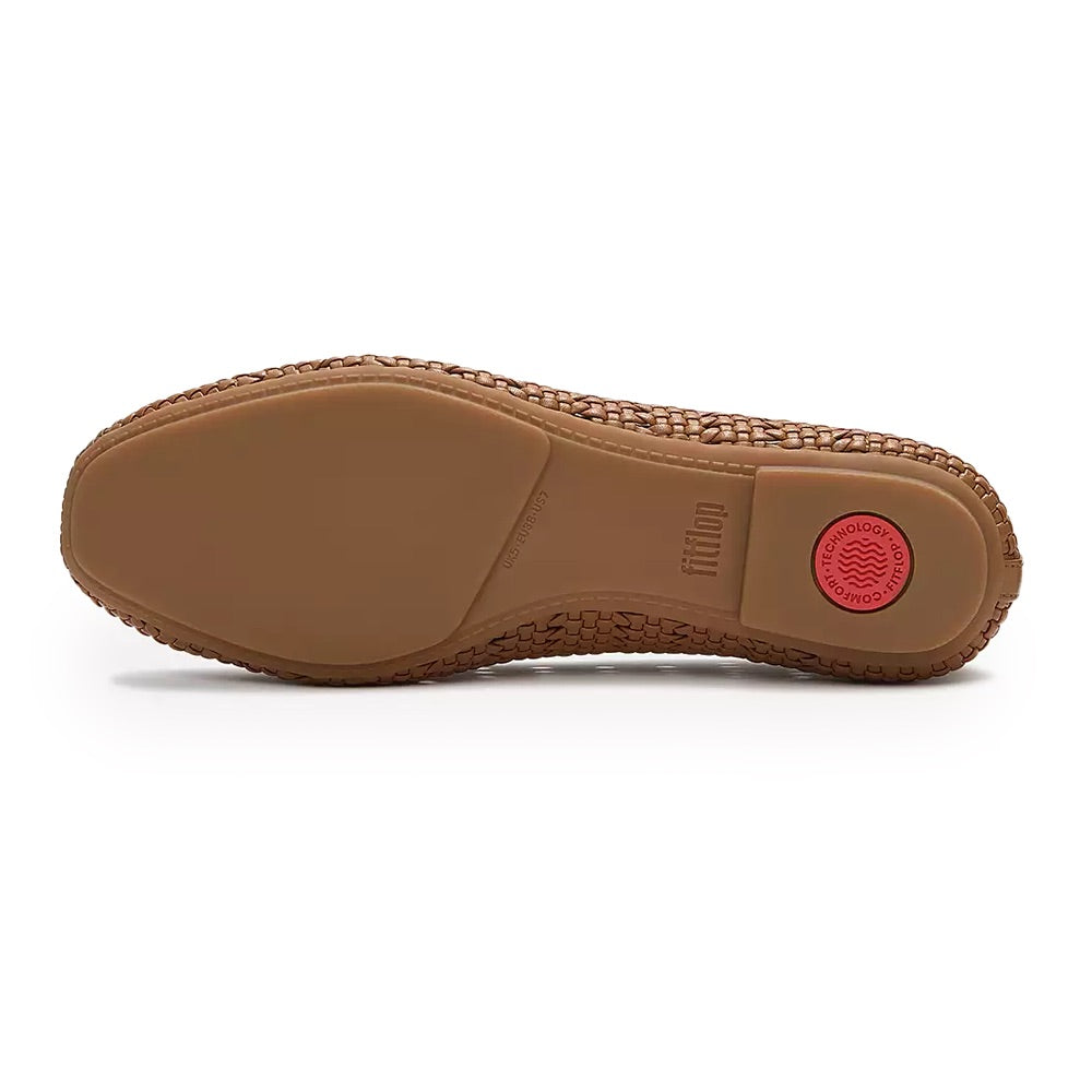 Delicato Woven Ballerina (Terracotta Tan) sole
