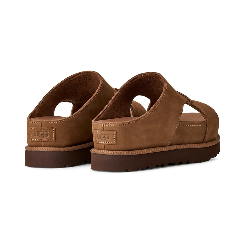 Women's Goldenstar Hi Cutout Slide (Dark Chestnut) back