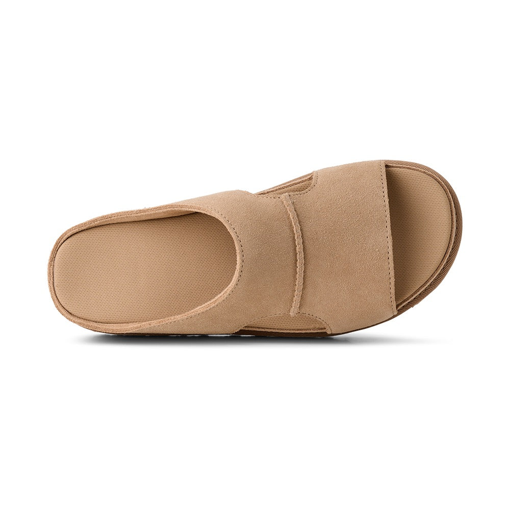 Women's Goldenstar Hi Cutout Slide (Sand) top