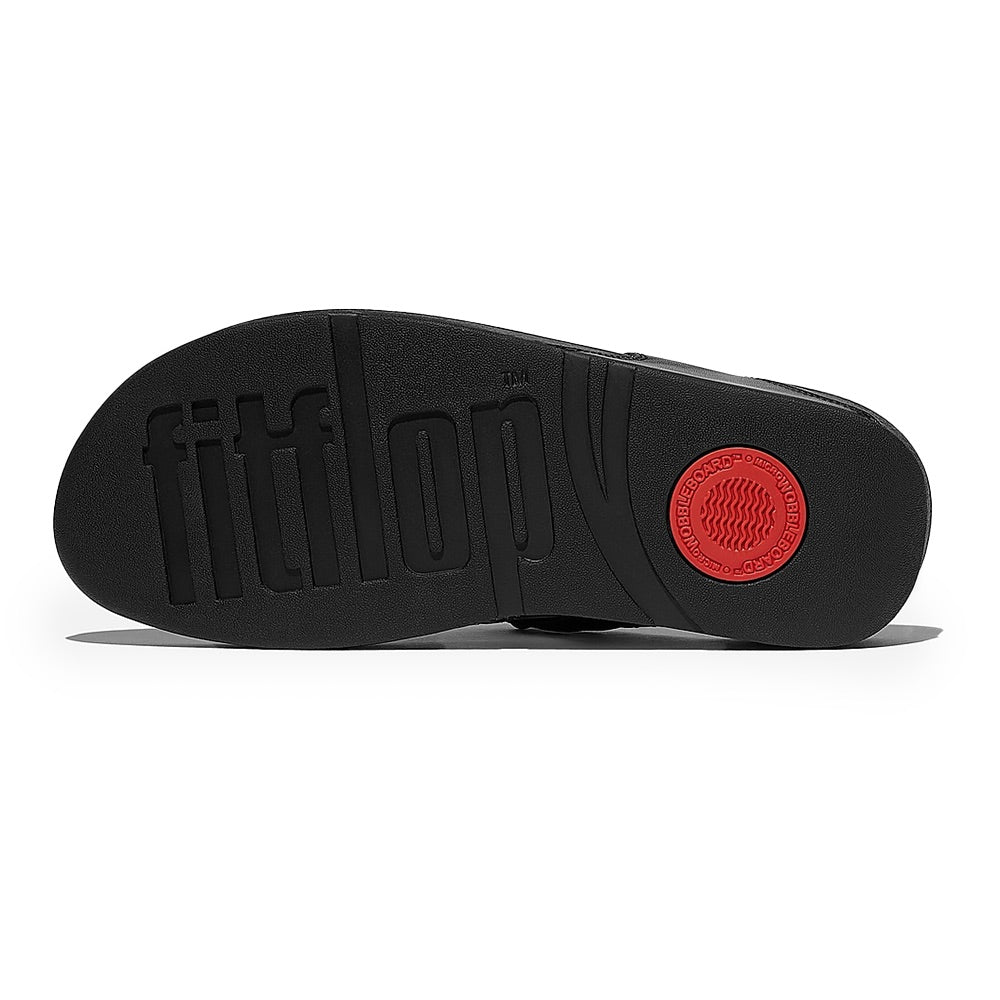 Lulu Chain Leather Toe-Post (Black) sole