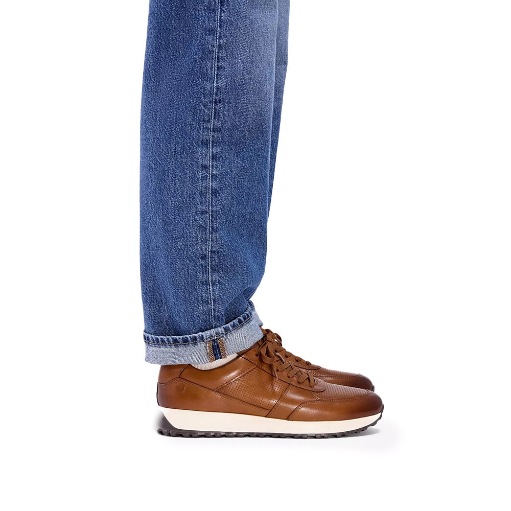 Men's Radwell Tie (Tan Leather) when worn