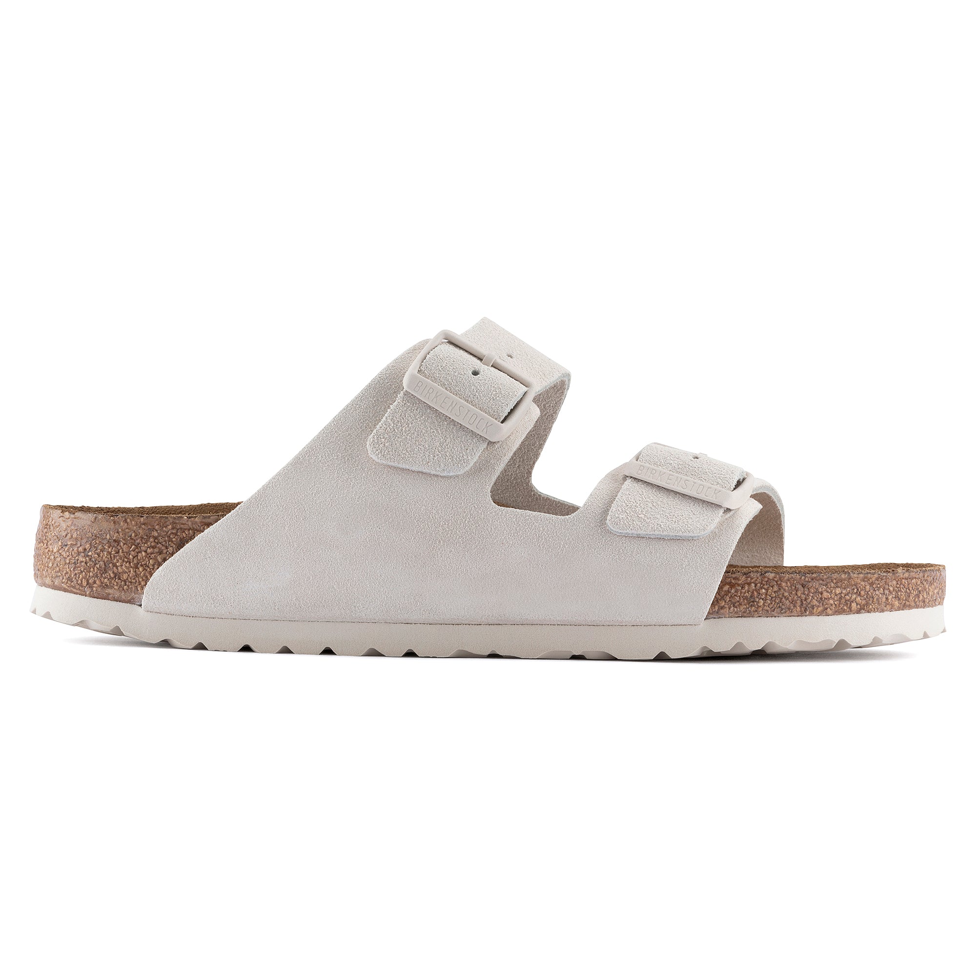 Birkenstock legendary two-strap design in Antique White