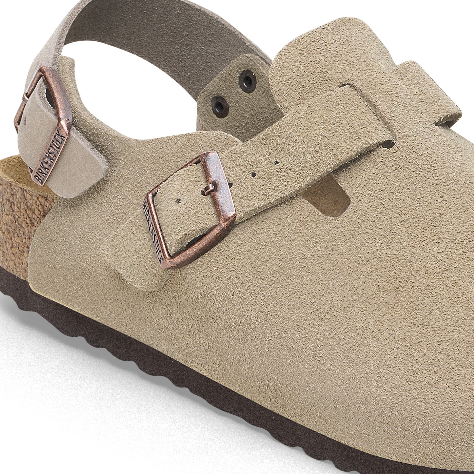 Tokio (Taupe Suede) detail