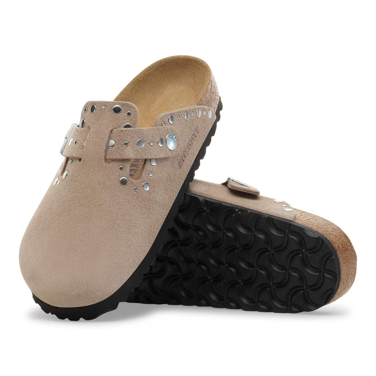 Boston Rivet (Taupe Suede) sole