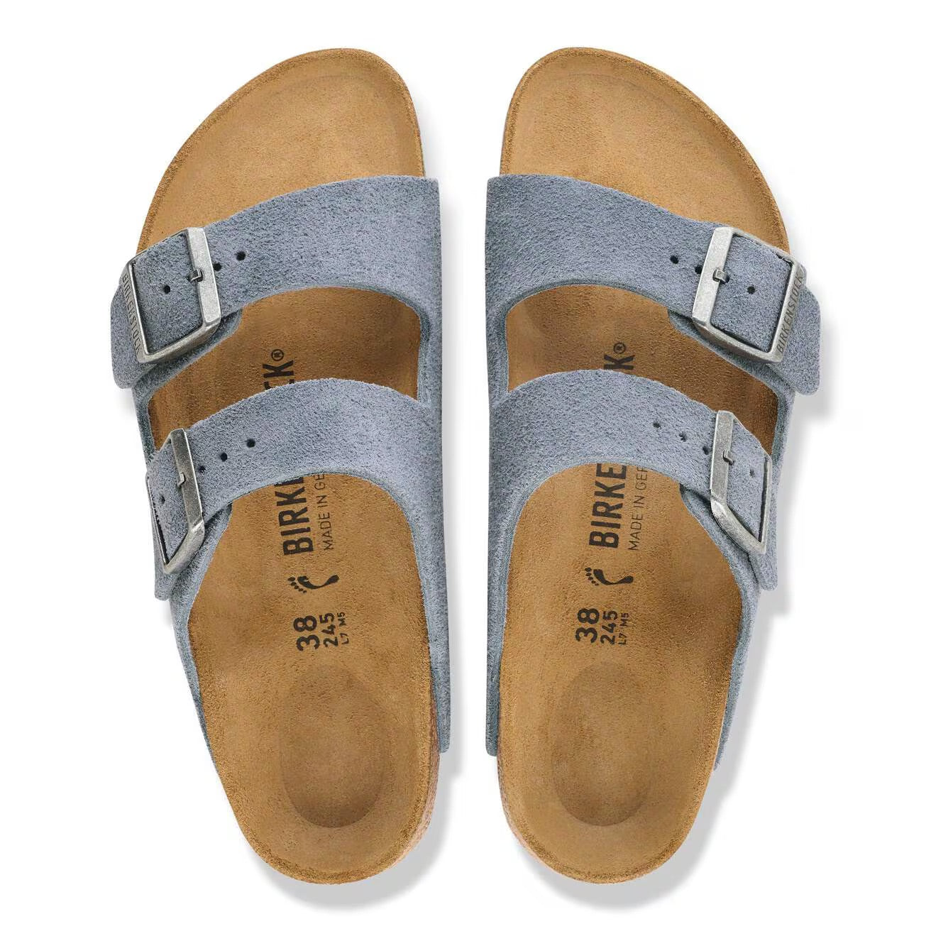 Women's Arizona Suede (Stone Blue) top