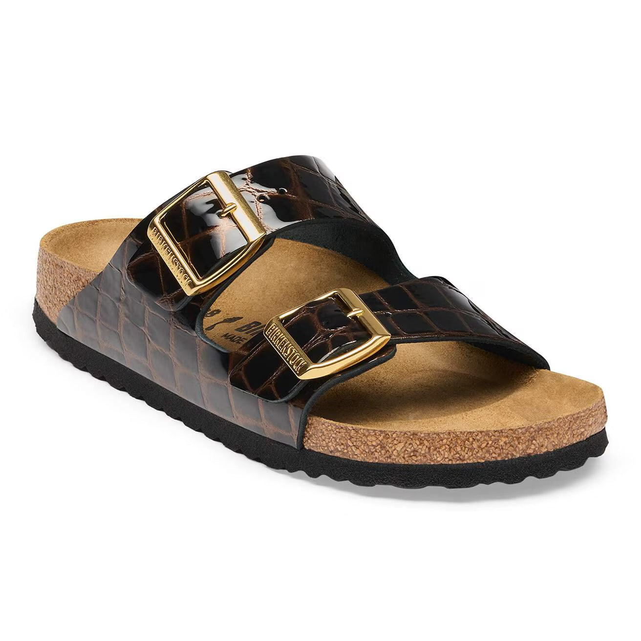 Women's Arizona Leather (Black Embossed) front side