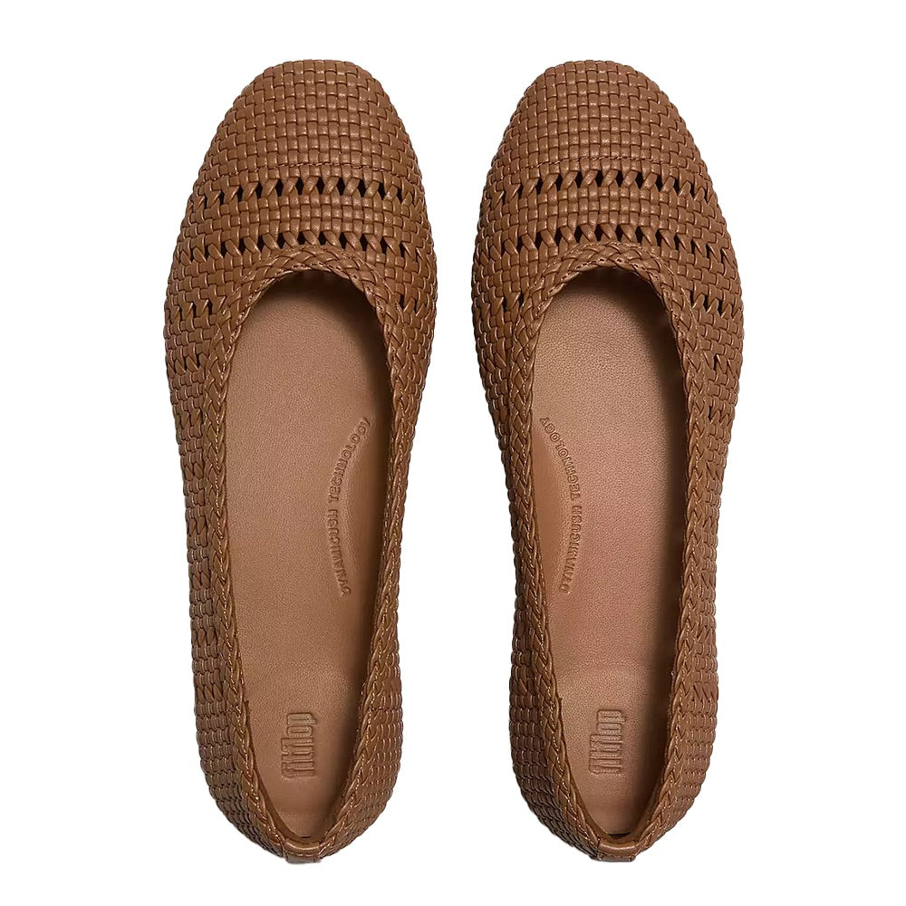 Delicato Woven Ballerina (Terracotta Tan) top