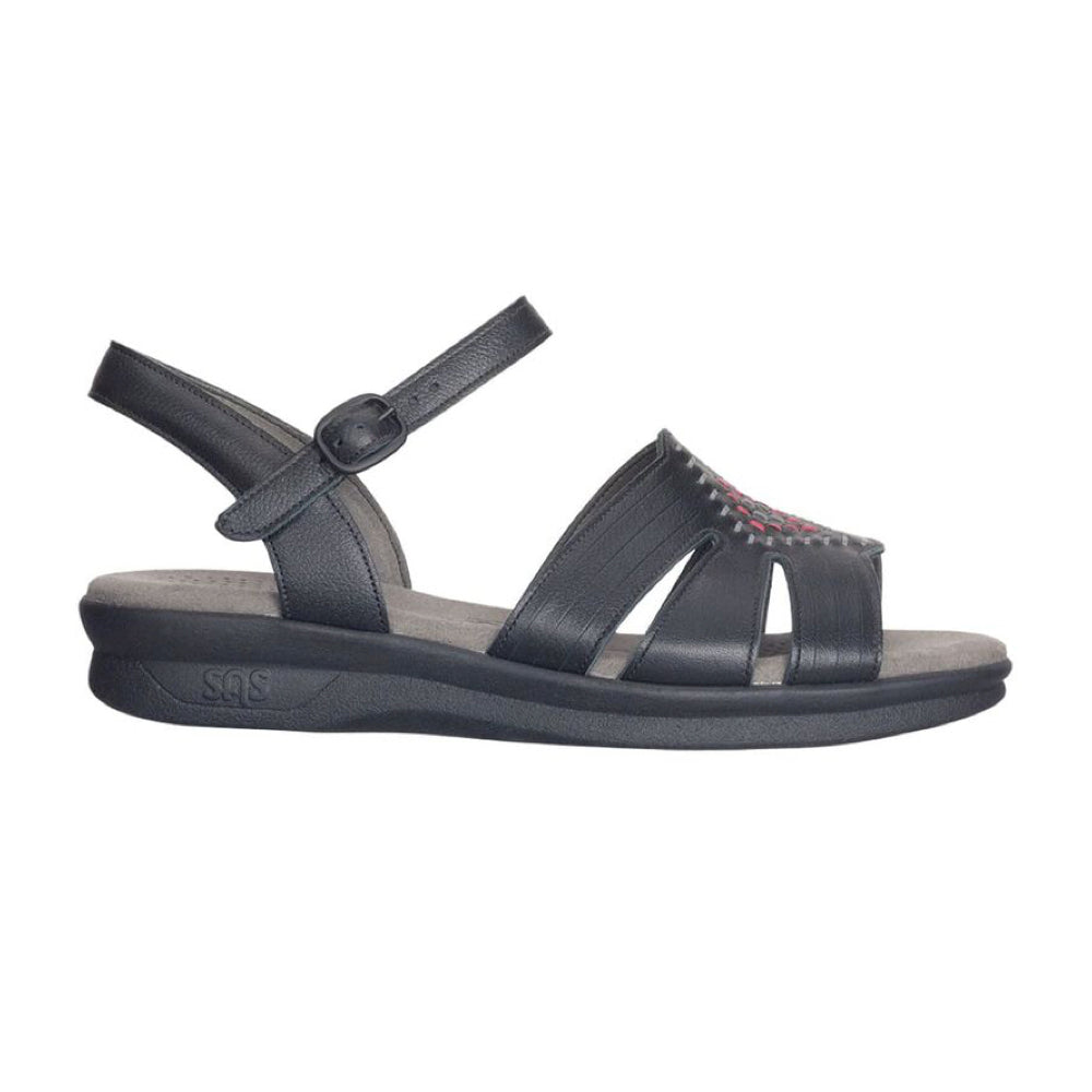 Huarache Black Quarter Strap Sandal