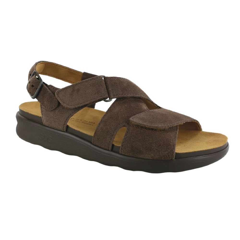 Huggy Cross Strap Teddy Sandal