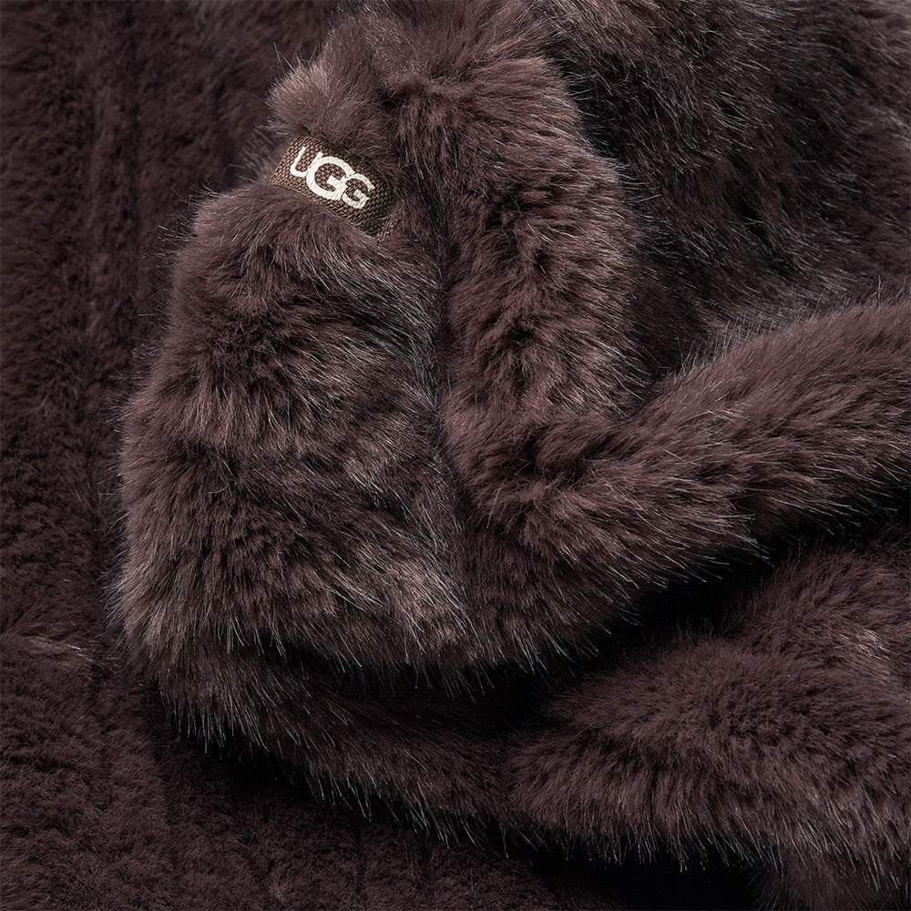 Women's Ismay Faux Fur Legwarmer (Burnt Cedar) details