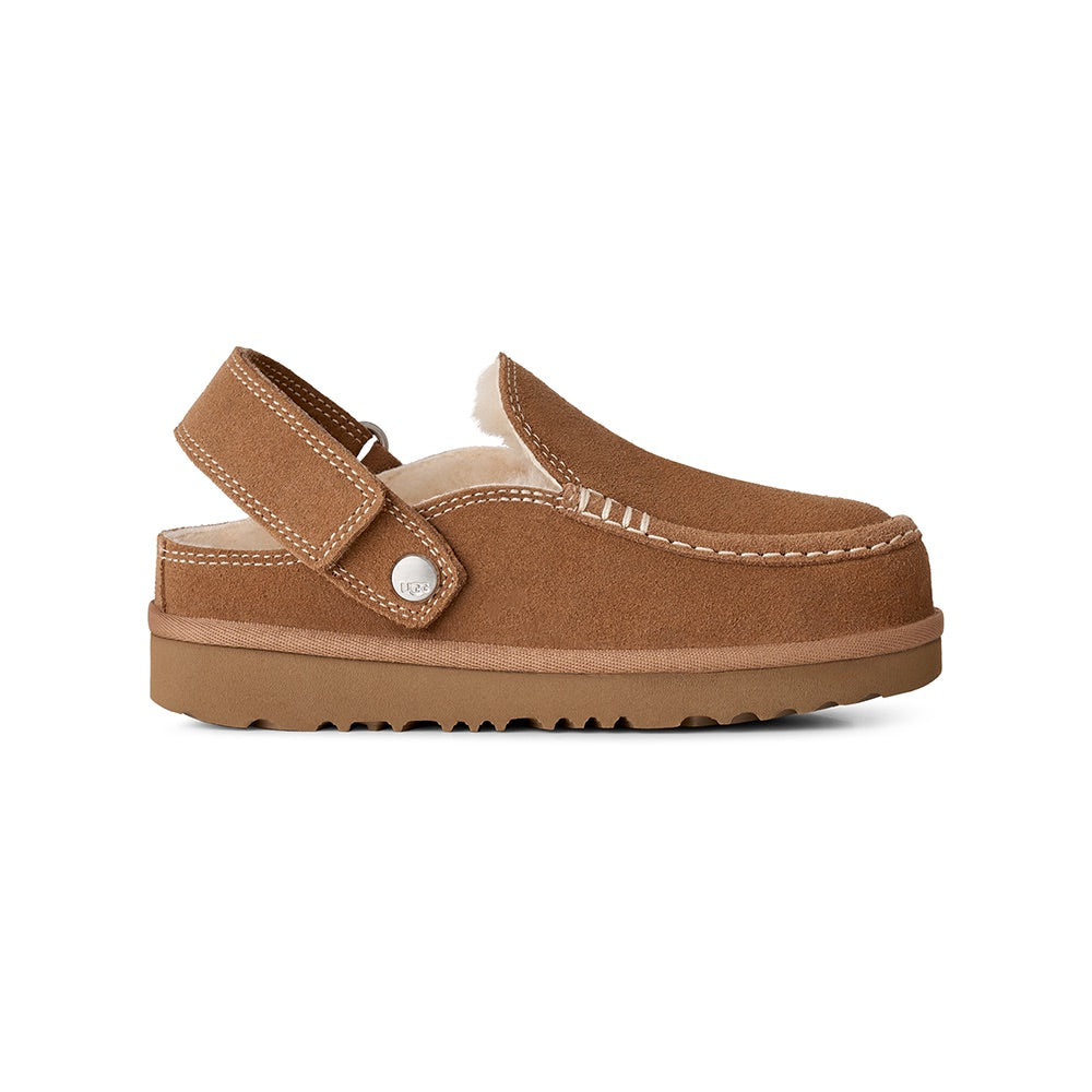 Kid's Goldenstar Clog Evelina (Chestnut) side