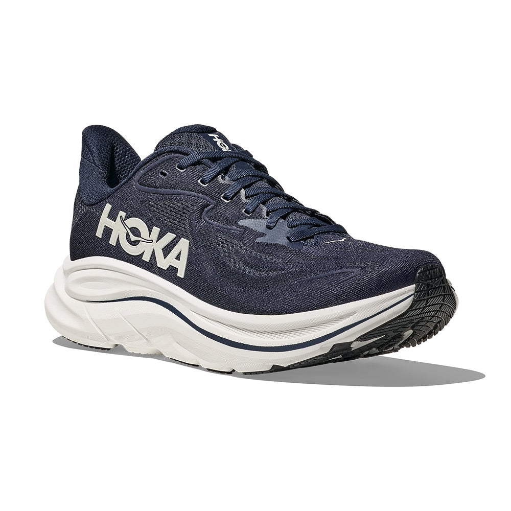 Men's Clifton 10 (Navy White) front side