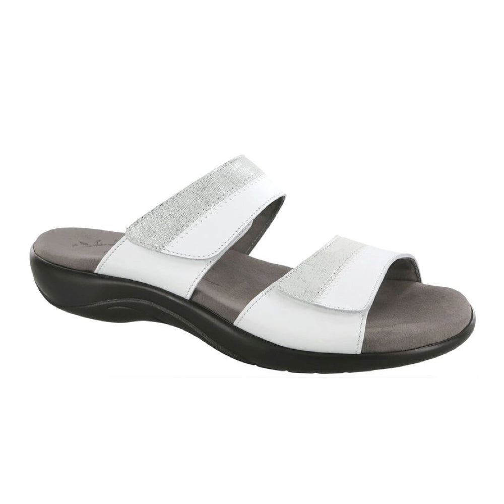 Nudu Slide (White/Silver)