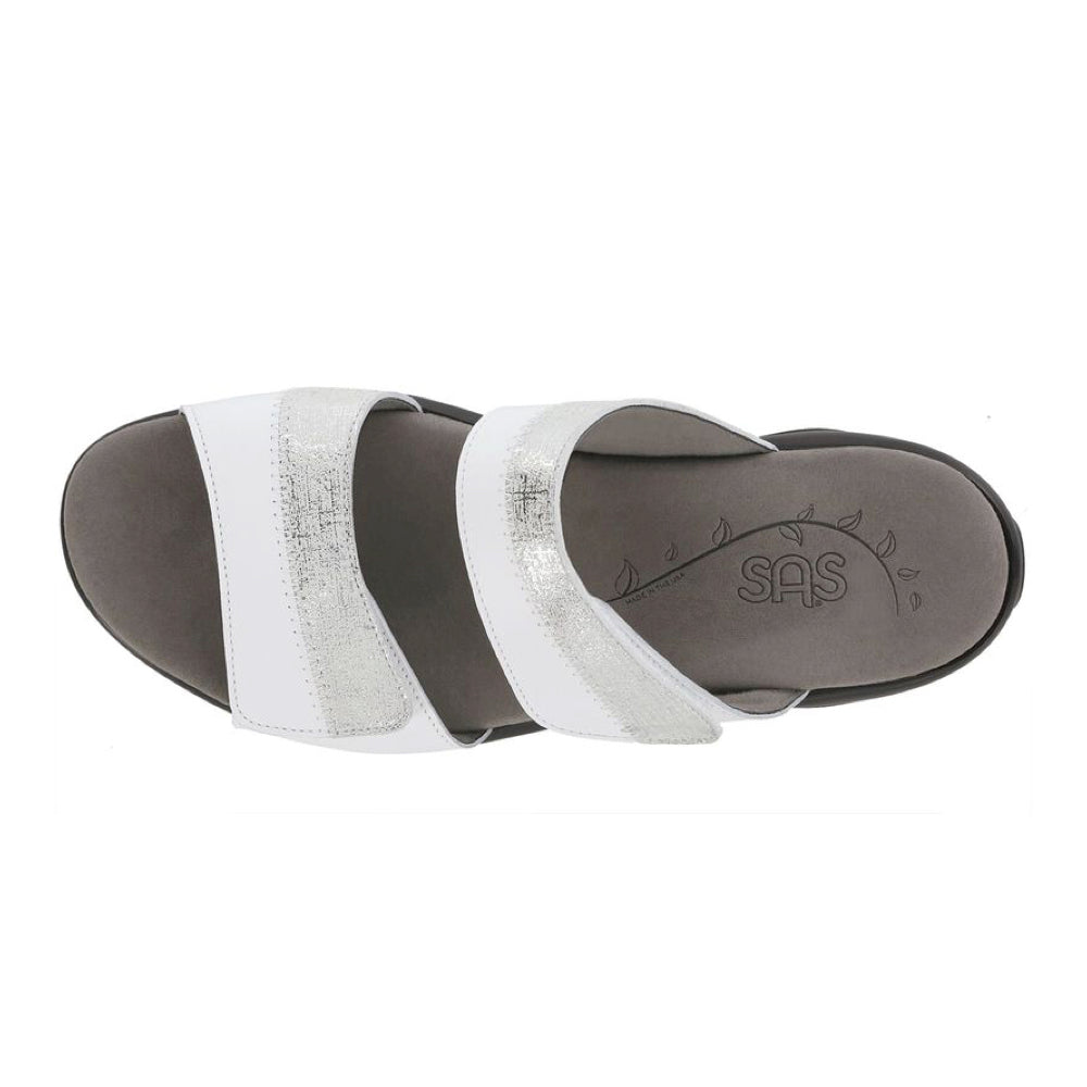 Nudu Slide (White/Silver)