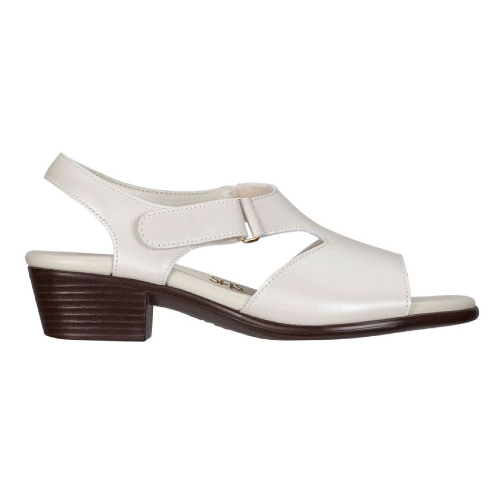 SAS Suntimer Heel Strap Sandal in Pearl Bone