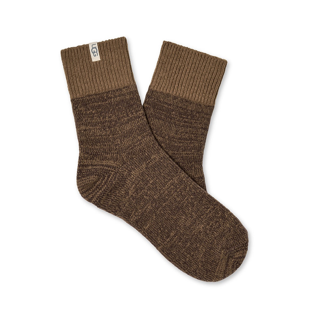 Women's Rib Knit Slouchy Quarter Sock (Coffe Ground)