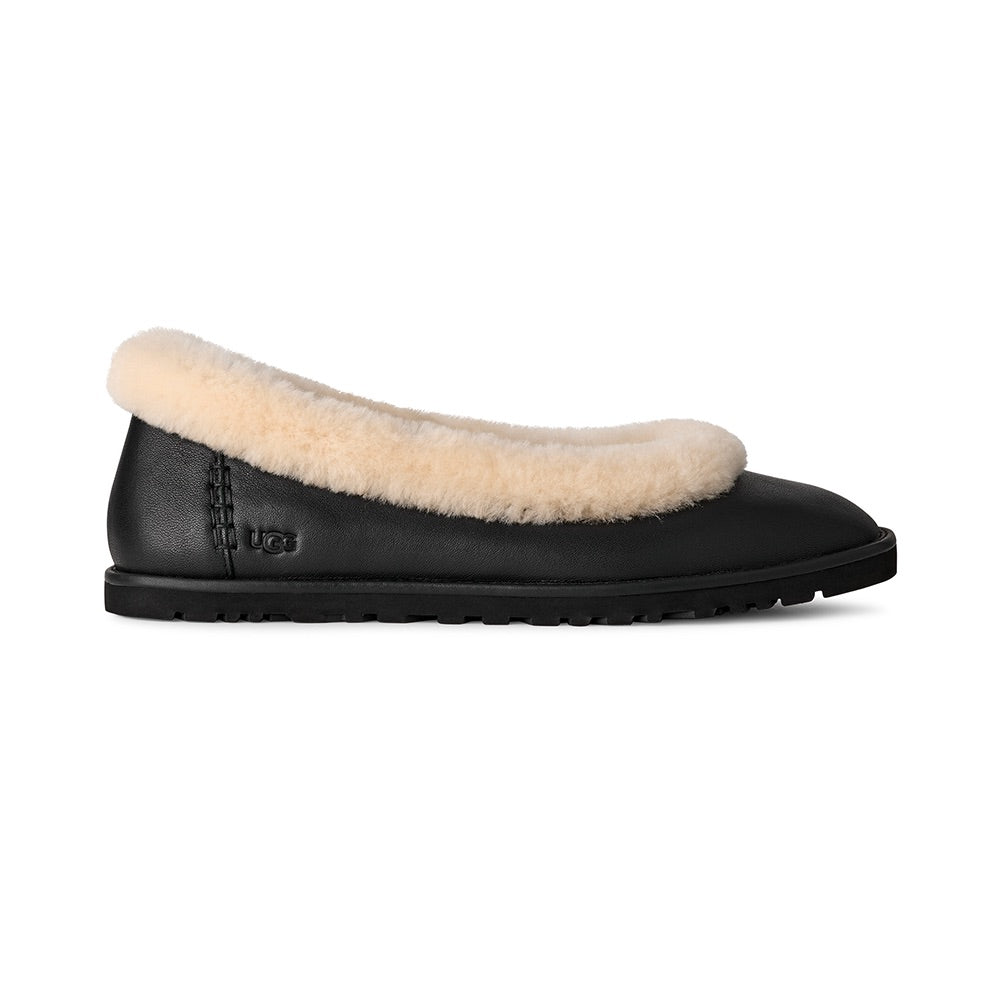 Zora Leather Ballet Flat (Black) bundle