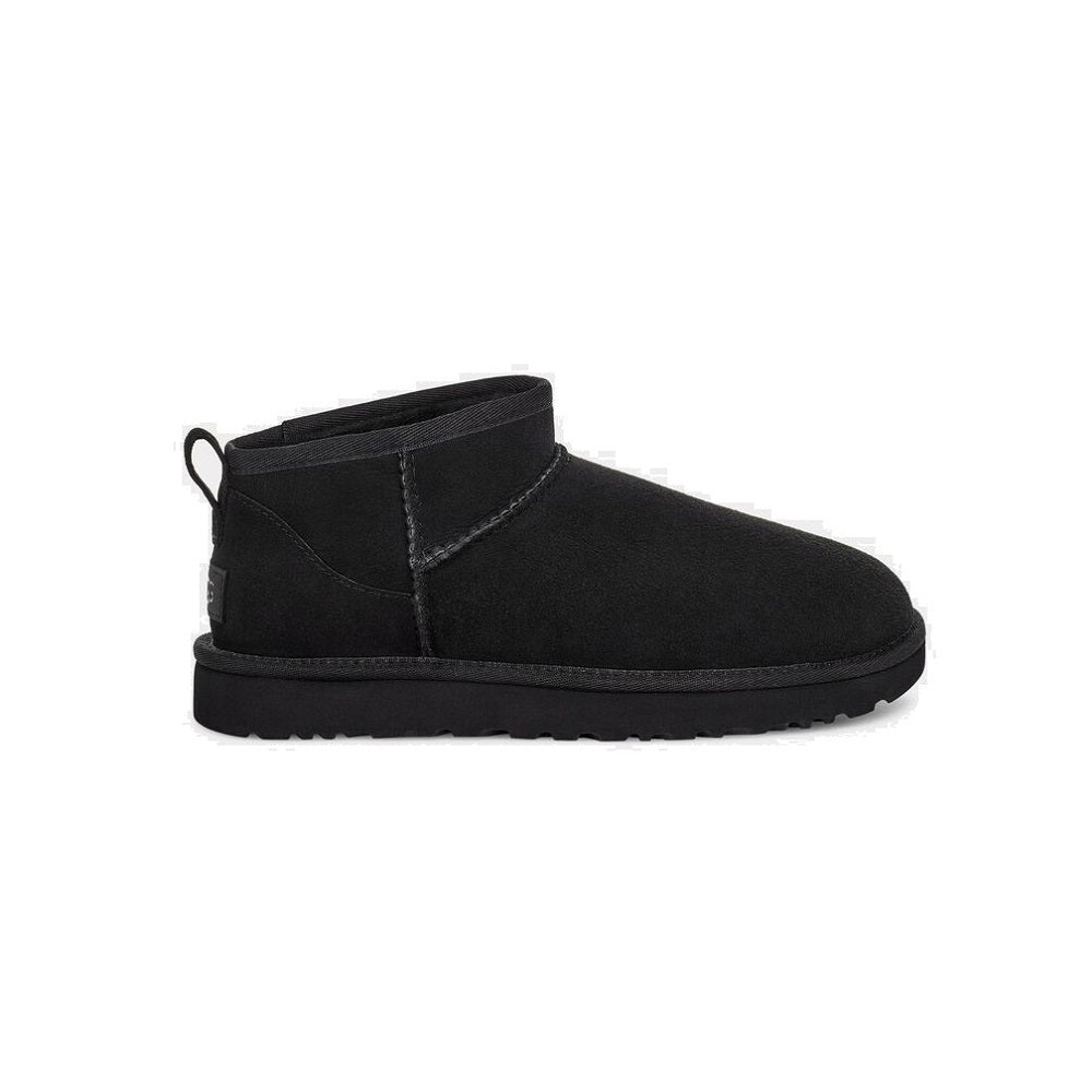 UGG Classic Ultra Mini ankle boot in black.